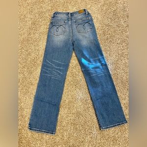 Judy Blue Womens Dad Jean Size 5 / 27, Med Wash High Rise Straight Leg Loose Fit